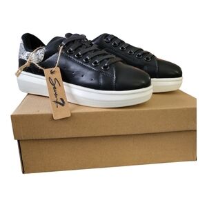 Seven7 Miki Sneaker Black/snake Womens Size 9